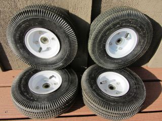 Wheels with Tires Go Cart Wagon etc Set of Four