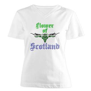 flower of scotland women s v neck t shirt $ 35 98