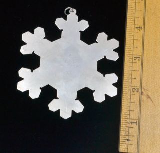 1988 Gorham Sterling Silver Gold Filled Christmas Ornament Snow Flake