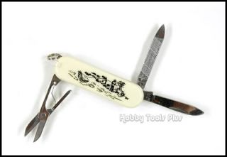 Scrimshaw Pocket Knife Trout Fisherman Knives New