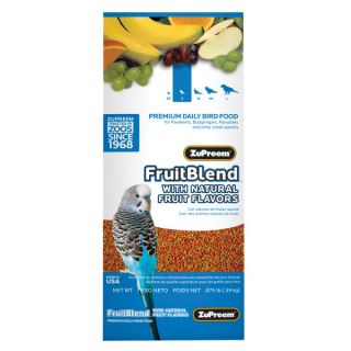 ZuPreem FruitBlend Flavor Premium Food for Small Birds   Food   Bird