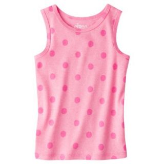 Circo Infant Toddler Girls Ribbed Polka Dot Tank Top   Dazzle Pink 12 M