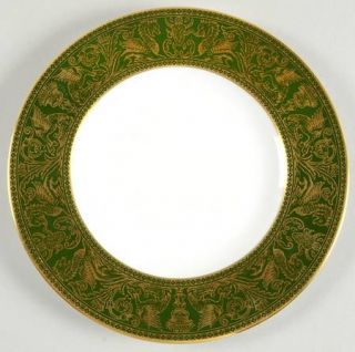 Wedgwood Florentine Green (Dark) No Floral Center Salad Plate, Fine China Dinner