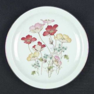 Japan China Painted Poppy Salad Plate, Fine China Dinnerware   Fanci Florals, Mu