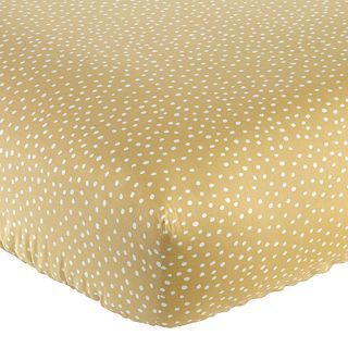 COTTON TALES Cotton Tale Sumba Fitted Crib Sheet, Gold