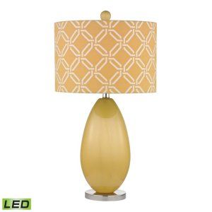 Dimond Lighting DMD D2498 LED Sevenoakes Glass Table Lamp with Linked Ring Print