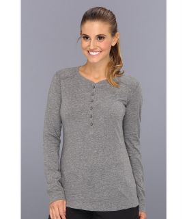 Royal Robbins Cottonwood L/S Henley Womens Long Sleeve Pullover (Gray)