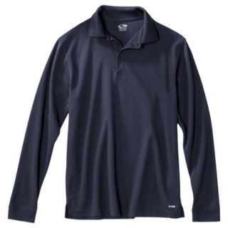C9 by Champion Mens Long Sleeve Solid Golf Polo   Navy M