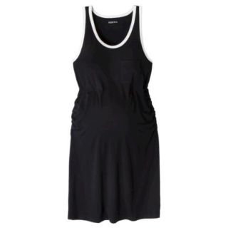 Merona Maternity Sleeveless Dress   Black/Cream XXL