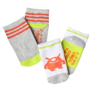 Circo Infant Toddler Boys 2 Pack Monster Socks   Orange 0 6 M