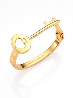 Kate Spade New York Charming Key Bangle Bracelet   Gold