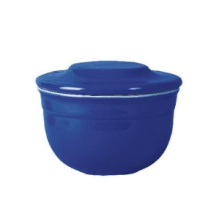 Emile Henry Ceramic Butter Pot With Lid, 4 in Round, Azure Blue