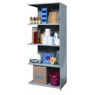 Hallowell Hi Tech Shelving Extra Heavy Duty Closed Type Add on Unit with 5 Sh