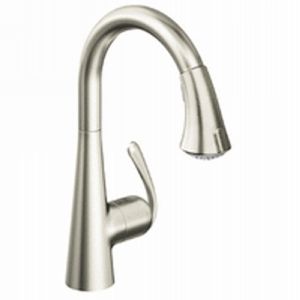 Grohe 32298DC0 Ladylux Single Handle Pull Out Spray Kitchen Faucet
