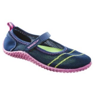 Speedo Junior Girls Mary Jane Water Shoes Pink & Navy   Small