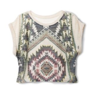 Xhilaration Juniors Tribal Printed Sweater   Charcoal L(11 13)