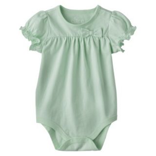 Circo Newborn Infant Girls Short sleeve Solid Bodysuit   Joyful Mint 24 M