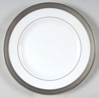Wedgwood Tiara Salad Plate, Fine China Dinnerware   Vera Wang, Black&Silver Geom