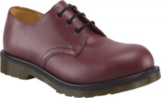Dr. Martens 1925 5400 PW 3 Eye Steel Toe Shoe   Cherry Red Smooth Casual Shoes