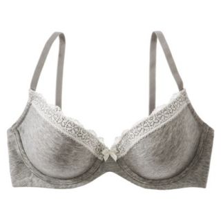 Gilligan & OMalley Womens Favorite Lightly Lined Cotton Bra   Heather Grey 38D