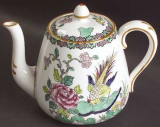Crown Staffordshire Rock Bird Small Teapot & Lid, Fine China Dinnerware   Birds,