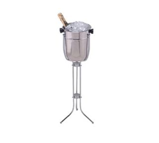American Metalcraft Champagne Bucket & Stand w/ 2 Bottle Capacity, Chrome/Stainless