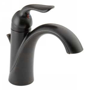 Delta Faucet 538 RBMPU DST Lahara Single Handle Bathroom Faucet with Metal Pop U