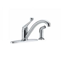 Delta Faucet 400 BH DST Classic Single Handle Kitchen Faucet with Side Spray