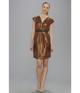 Calvin Klein Shift Dress Womens Dress (Bronze)