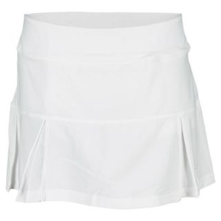 Nike Women`s Four Pleated Knit 13 Inch Tennis Skirt Medium 100_White