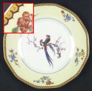 Haviland Blois Dinner Plate, Fine China Dinnerware   Theo,Blank 1219,Cream Rim,F