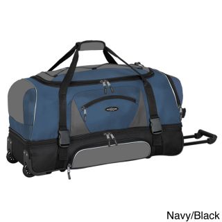 Travelers Club Adventurer Duffel Collection 36 inch 2 section Drop Bottom Rolling Duffel