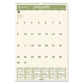 At a Glance Recycled Monthly Wall Calendar