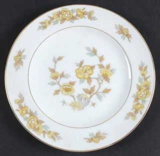 Style House Indore Bread & Butter Plate, Fine China Dinnerware   Yellow Flowers,