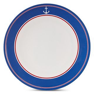 JCP Home Collection  Home Set of 4 Melamine Dinner Plates, Red/Blue