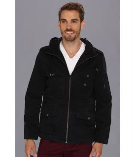 Calvin Klein Jeans 7 Pocket Jacket w/ Hood Mens Coat (Black)