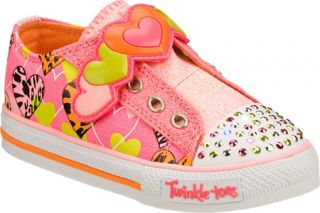 Infant/Toddler Girls Skechers Twinkle Toes Shuffles Slide Step   Pink Vegetaria