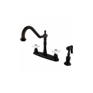 Elements of Design EB1755PXBS Universal Two Handle Centerset Kitchen Faucet With