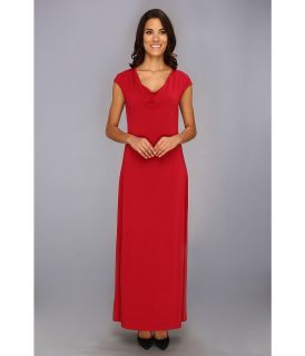 Tommy Bahama Tambour Cowl Long Dress Womens Dress (Red)