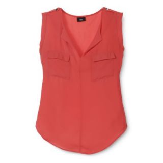 Mossimo Womens Sleeveless Top   Red M