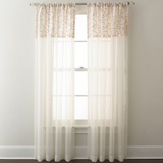Westgate Rod Pocket Curtain Panel, Ivory