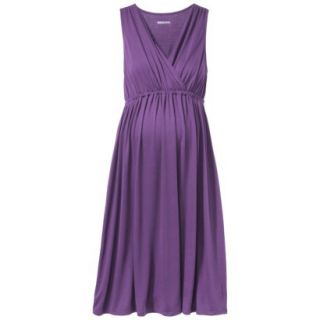 Merona Maternity Sleeveless V Neck Dress   Purple XL