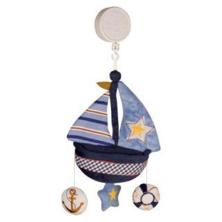 Red, White, Navy and Blue Sail Away Musical Mobile
