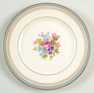 Lamberton Martha Washington Salad Plate, Fine China Dinnerware   Blue Band,Gold