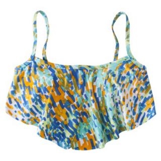 Clean Water Womens Printed Hanky Swim Top  Blue XL