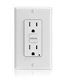 Leviton X7599W GFCI Outlet TamperResistant, Commercial Grade SmartLock Pro, 15A White