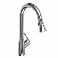 Riobel FO101 C Flo Single Handle Pull Out Spray Kitchen Faucet