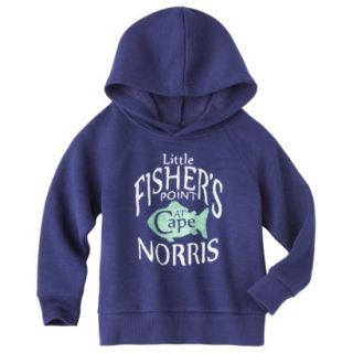 Cherokee Infant Toddler Boys Hooded Fishers Point Sweatshirt   Oxford Blue 4T