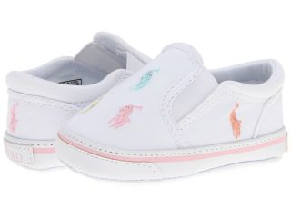 Ralph Lauren Layette Kids Bal Harbour Repeat Girls Shoes (White)
