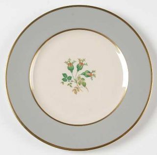 Flintridge San Marino (Gold/Rim) Luncheon Plate, Fine China Dinnerware   Pink Ro